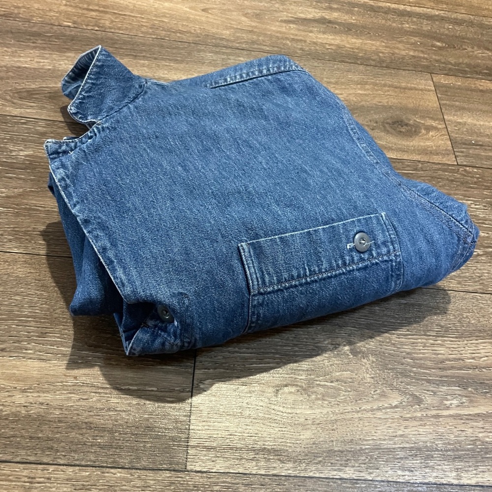 Vintage Calvin Klein Sport Denim Jumpsuit Small 90s Blue Utility Coverall - Picture 9 of 11